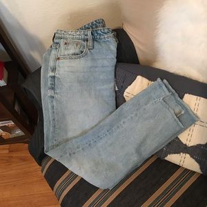 Gap vintage high rise step hem cropped jeans